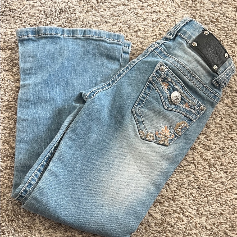Girls wired heart jeans